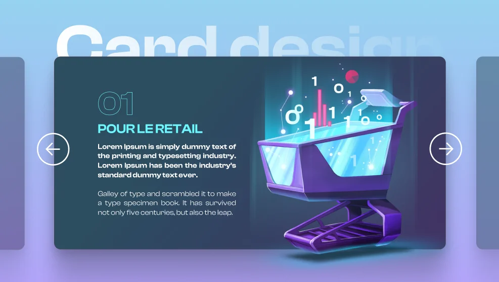 Design de carte retail