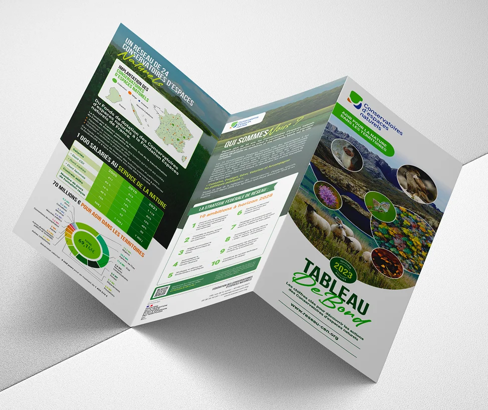 depliant de communication naturaliste