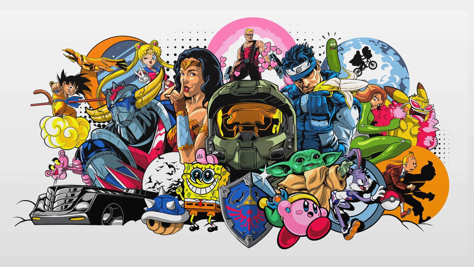 Illustration street art en collage