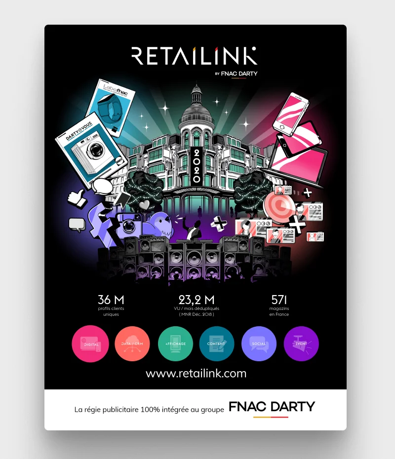Affichage événementiel retail
