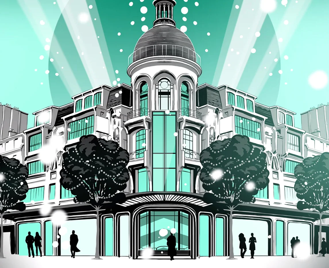 Illustration d’un bâtiment parisien