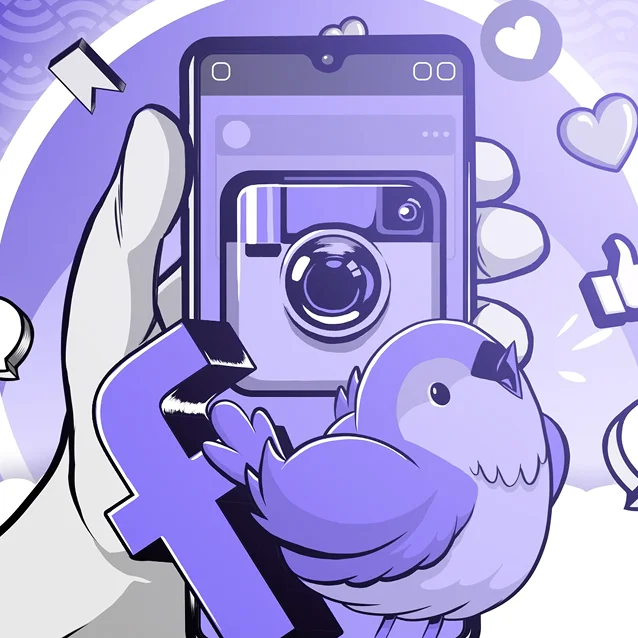 illustration de  réseaux sociaux