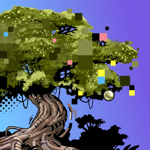 illustration digitale d'un arbre